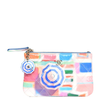 Chanel Patent Calfskin Printed Quilted Small Cosmetic Case Multicolor 1 of 8