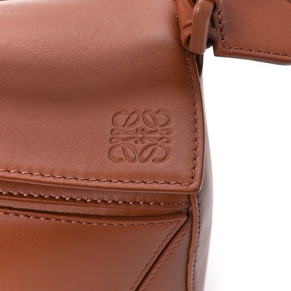 Loewe Satin Calfskin Small Puzzle Bag Pecan 7 of 11