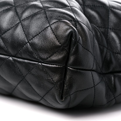 Saint Laurent Lambskin Quilted Maxi Icare Shopping Tote Black 10 of 10