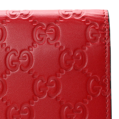 Gucci Guccissima Padlock Clutch Hibiscus Red 10 of 10