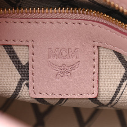 MCM Visetos Mini Toni Shopper Tote Light Pink 6 of 11