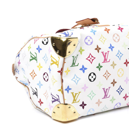Louis Vuitton Monogram Multicolor Speedy 30 White 6 of 12