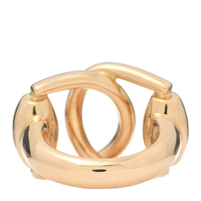 Gucci 18K Yellow Gold Double Horsebit Ring 55 7.25 2 of 6