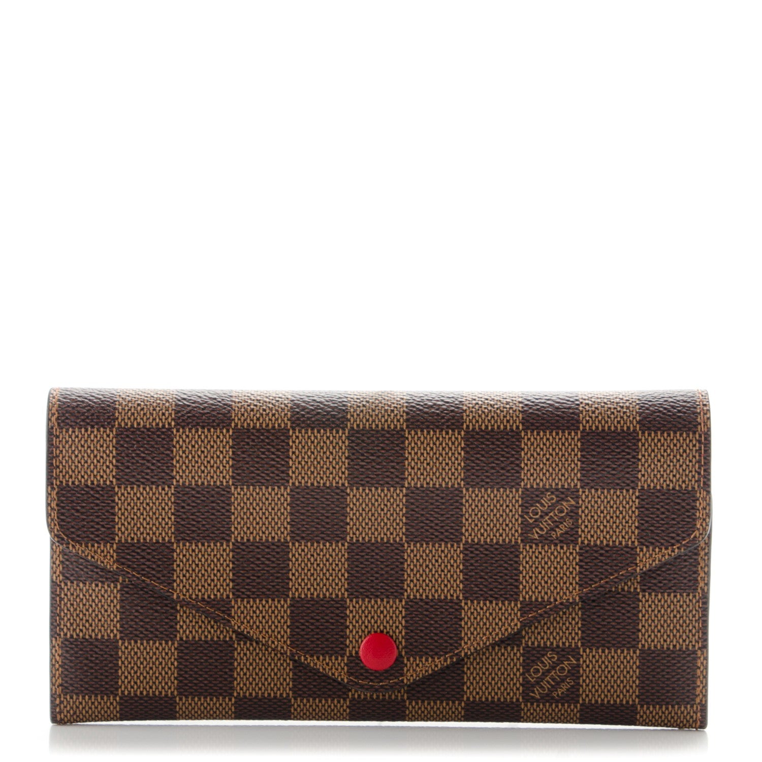 Louis Vuitton Damier Ebene Josephine Wallet Red 1 of 7