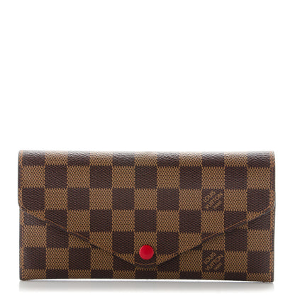 Louis Vuitton Damier Ebene Josephine Wallet Red 1 of 7