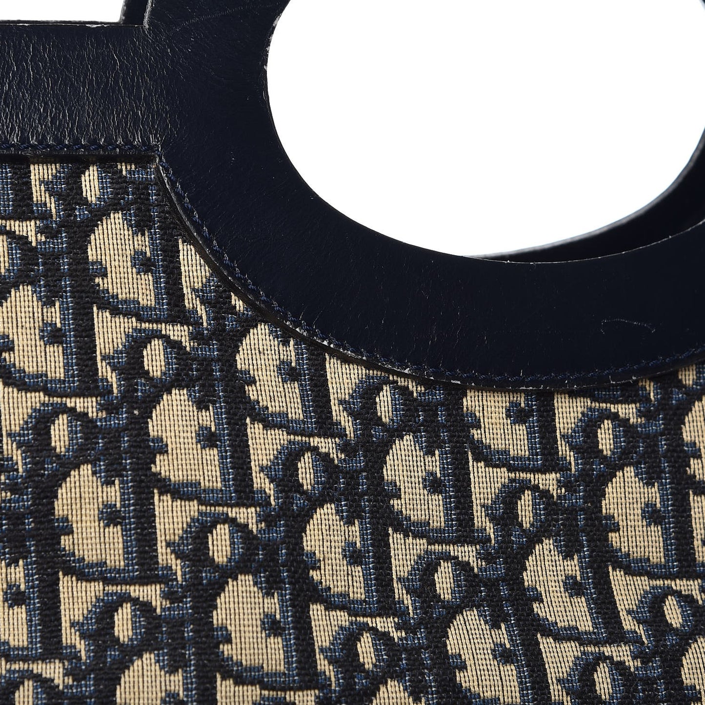 Monogram Fold Over Clutch Blue