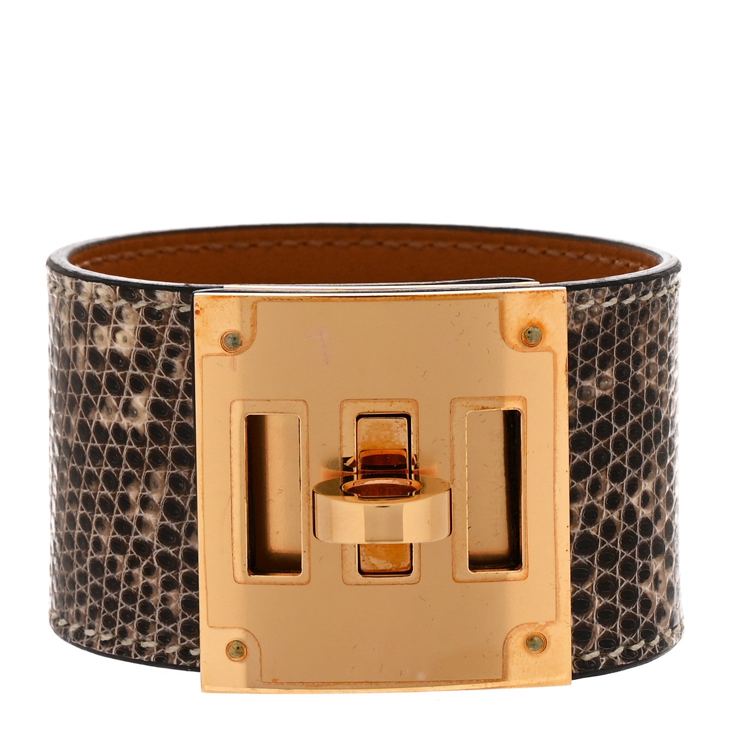 Hermes Lizard Kelly Dog Bracelet T2 Ombre 1 of 6