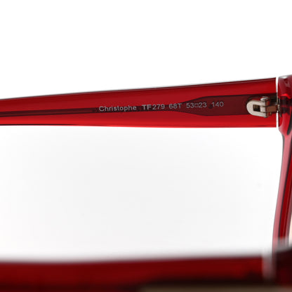 Tom Ford Christophe Sunglasses TF279 Red 7 of 8
