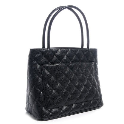 Chanel Caviar Medallion Tote Black 3 of 7