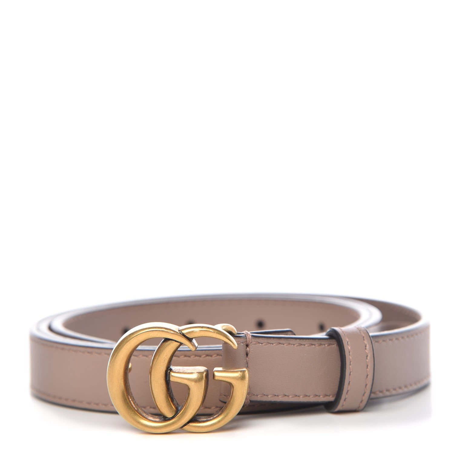 Gucci Calfskin Double G 20mm Belt 90 36 Porcelain Rose 1 of 6