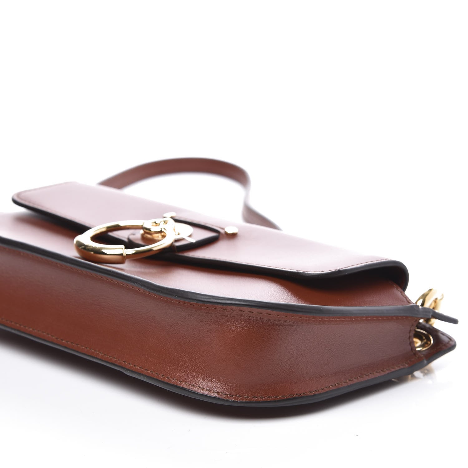 Chloe Calfskin Tess Mini Crossbody Bag Sepia Brown 6 of 9