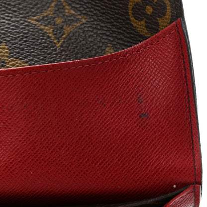 Louis Vuitton Monogram Emilie Wallet Red 9 of 17