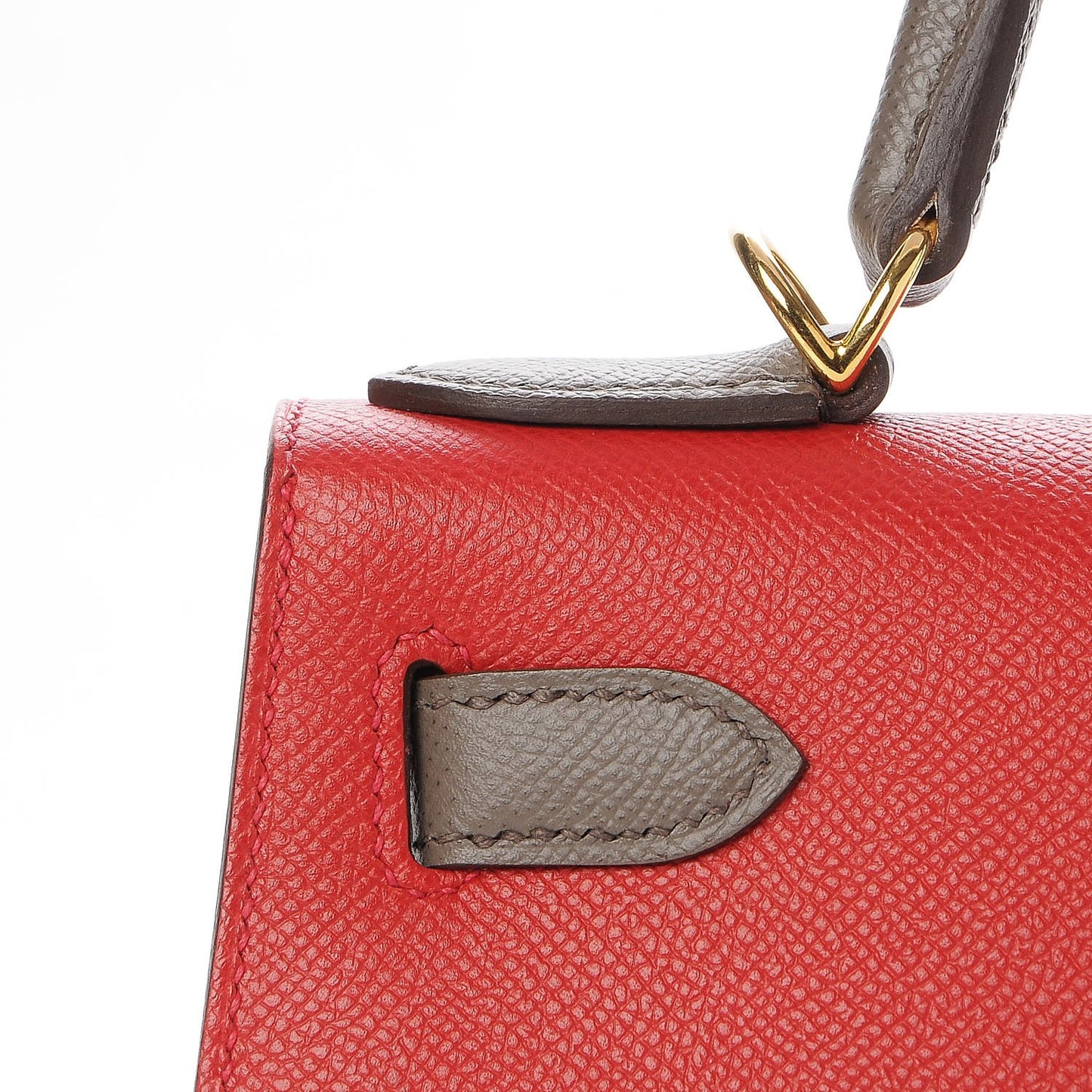 Epsom Horseshoe Kelly Sellier 28 Rouge Casaque Etain