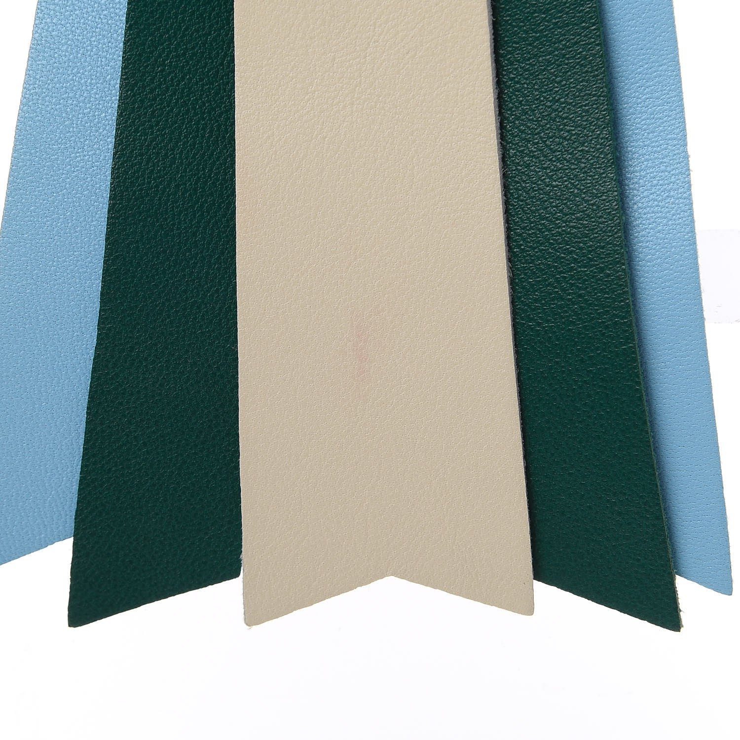 Hermes Vache Hunter Milo Lambskin Paddock Flot Bag Charm Natural Sable Craie Malachite Celeste 5 of 6