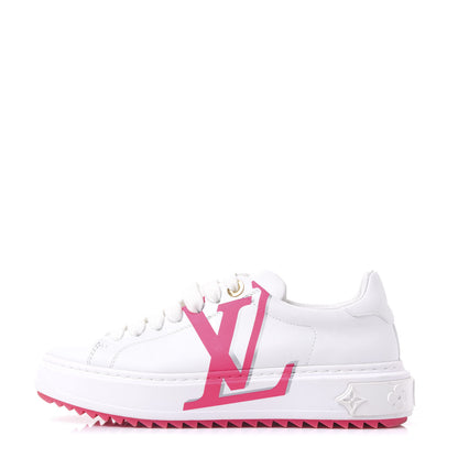 Louis Vuitton Monogram Time Out Sneakers 36 White Rose 1 of 8