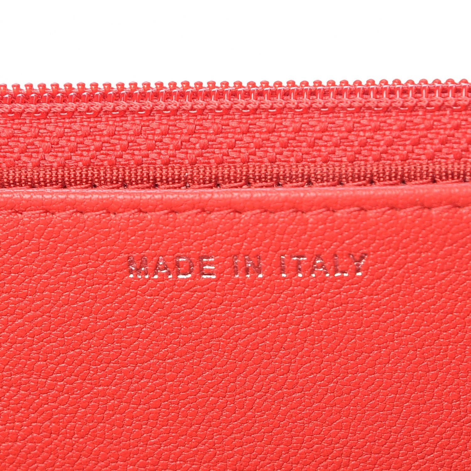 Chanel Grained Calfskin Quilted CC Box Wallet On Chain WOC Red 7 of 8