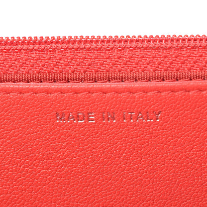 Chanel Grained Calfskin Quilted CC Box Wallet On Chain WOC Red 7 of 8