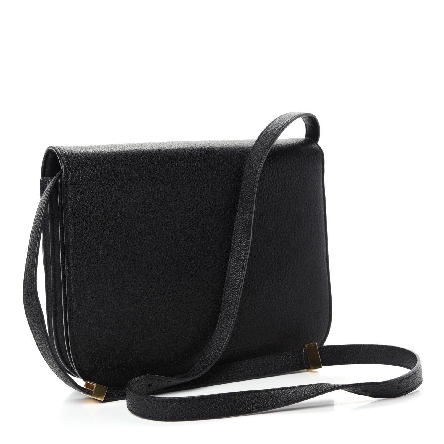 Celine Goatskin Medium Classic Box Flap Bag Black 2 of 12