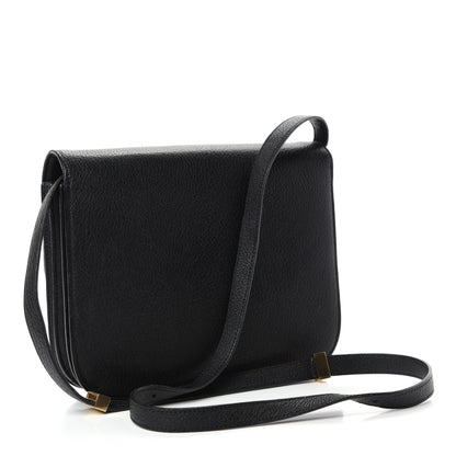 Celine Goatskin Medium Classic Box Flap Bag Black 2 of 12