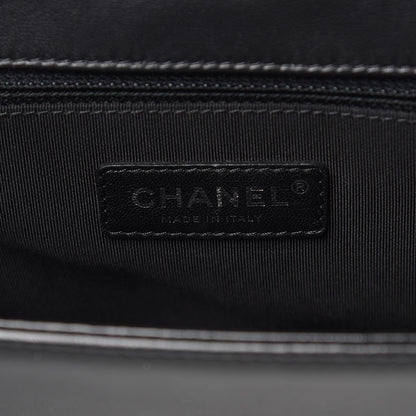 Chanel Lambskin Quilted Large Boy Flap Black 7 of 15