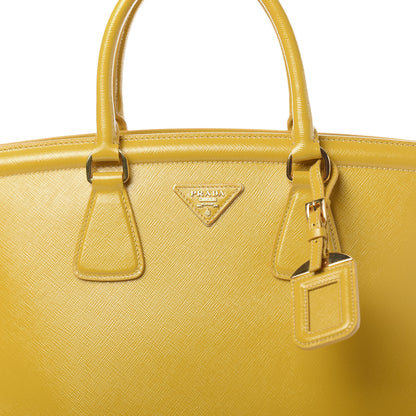 Prada Saffiano Vernice Parabole Tote Mimosa 10 of 13