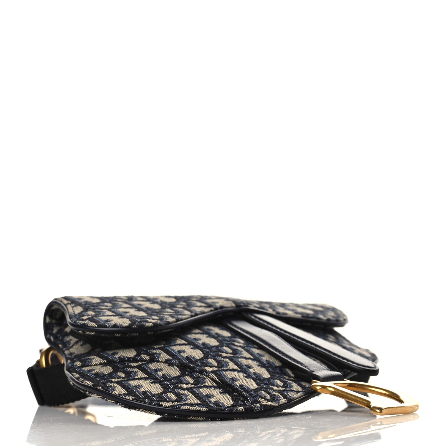 Christian Dior Oblique Saddle Belt Pouch Blue 3 of 7