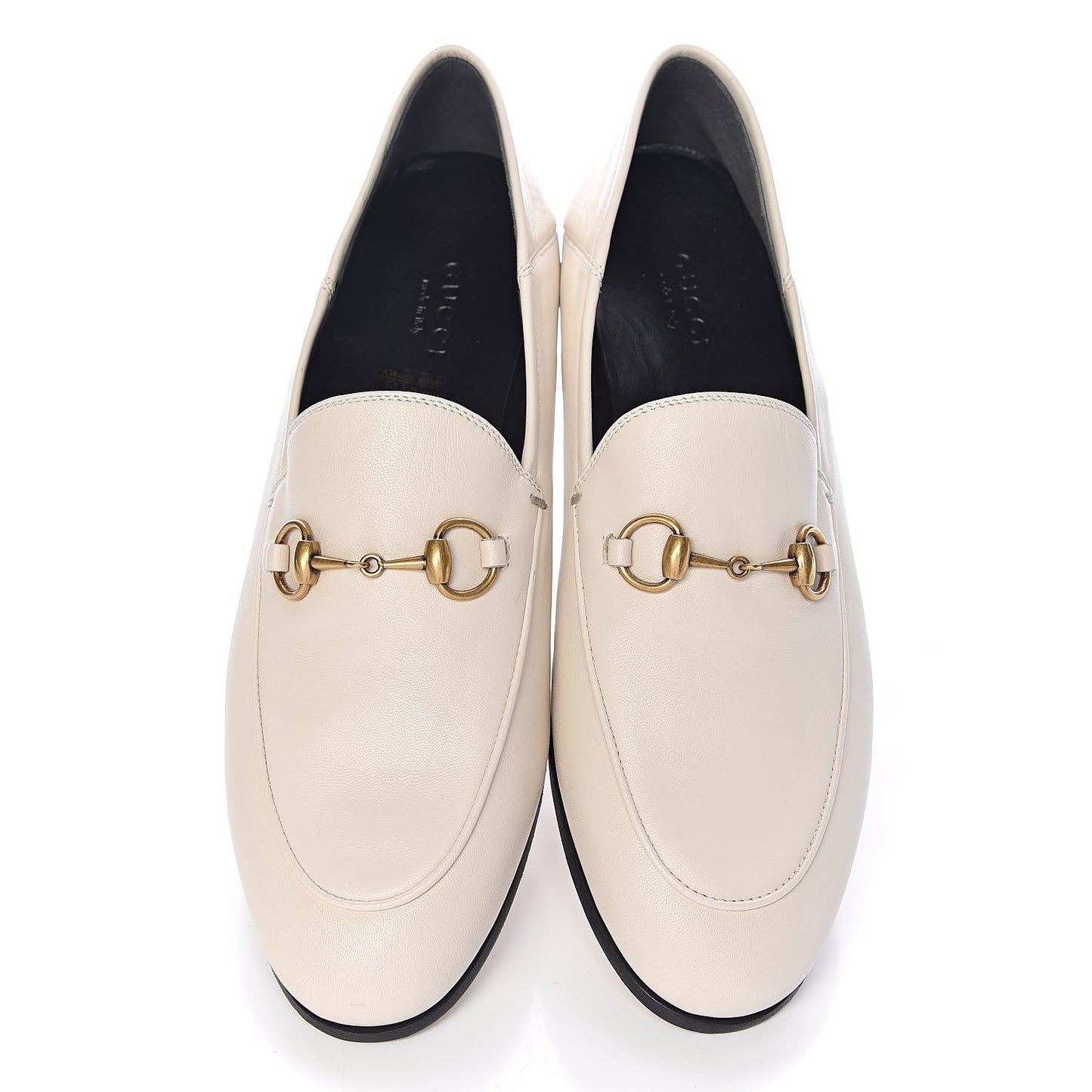 Lambskin Womens Brixton Horsebit Loafers 37.5 Mystic White