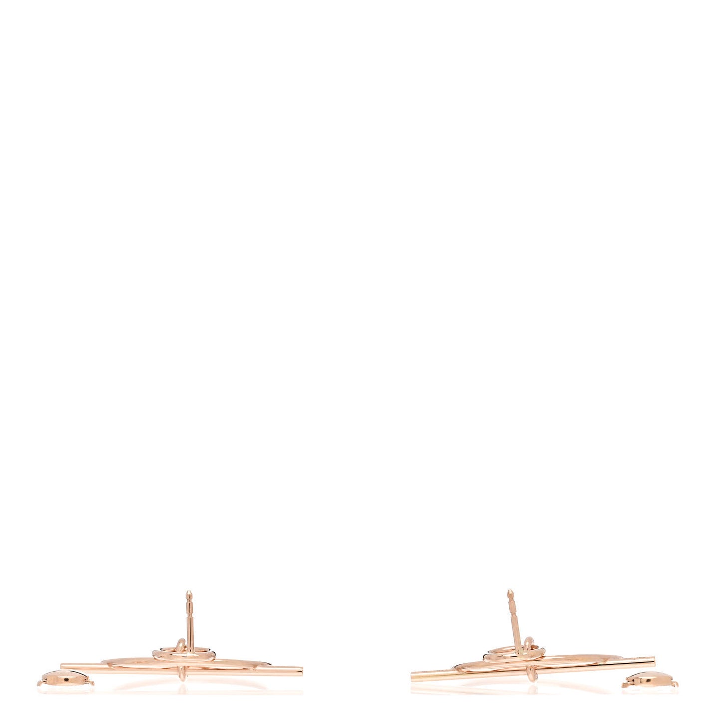 18K Rose Gold PM Loop Earrings