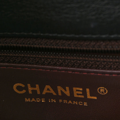 Chanel Lambskin Quilted Pearl Edge Mini Rectangular Flap Bag Black 6 of 9