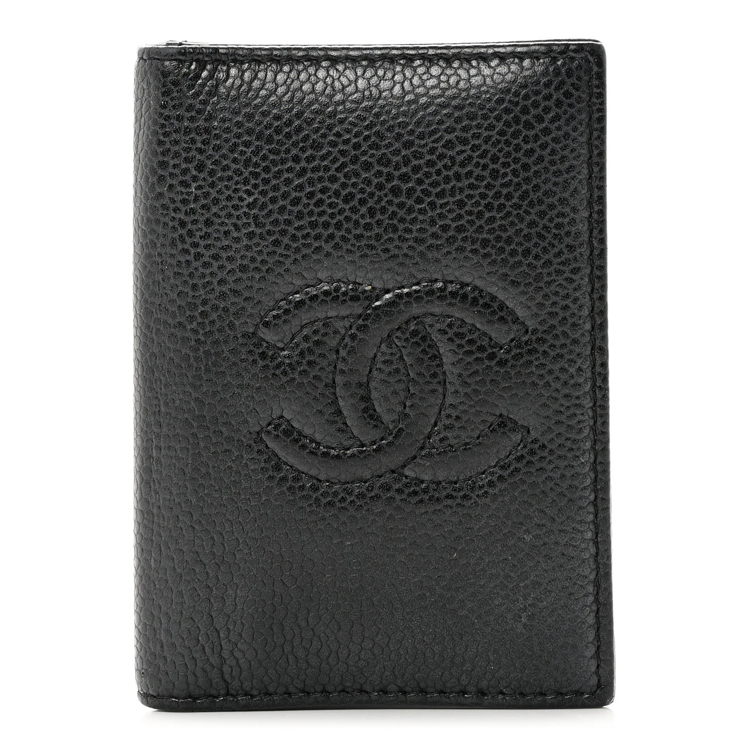 Chanel Caviar Timeless CC Card Holder Wallet Black 1 of 7