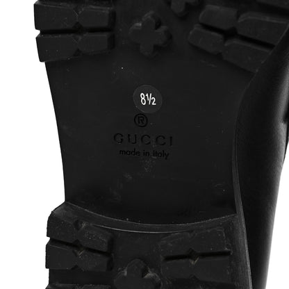 Gucci Laredo Calfskin Mens Horsebit Loafers 8.5 Black 8 of 9