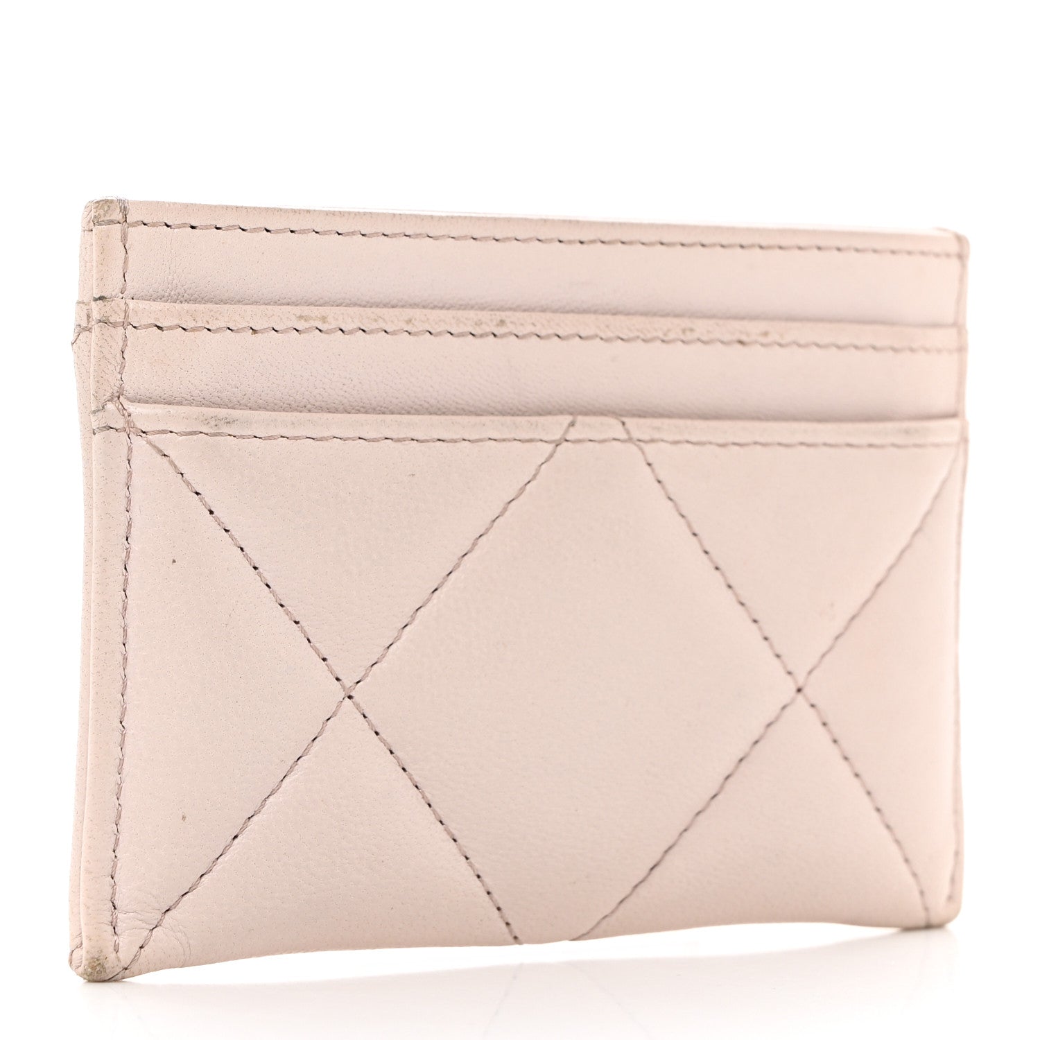 Chanel Lambskin Quilted Chanel 19 Card Holder Light Pink 3 of 12