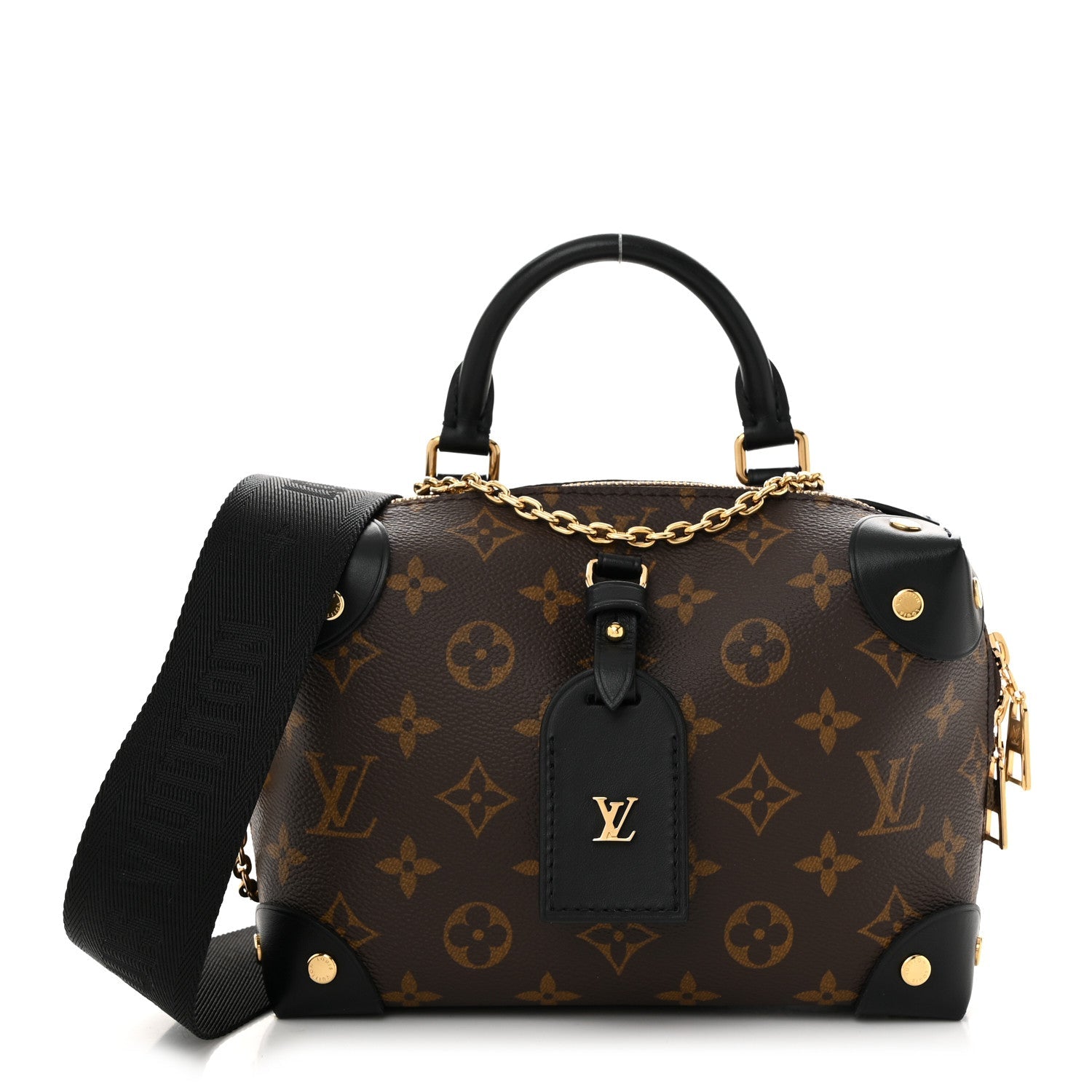 Louis Vuitton Monogram Petite Malle Souple Black 1 of 8