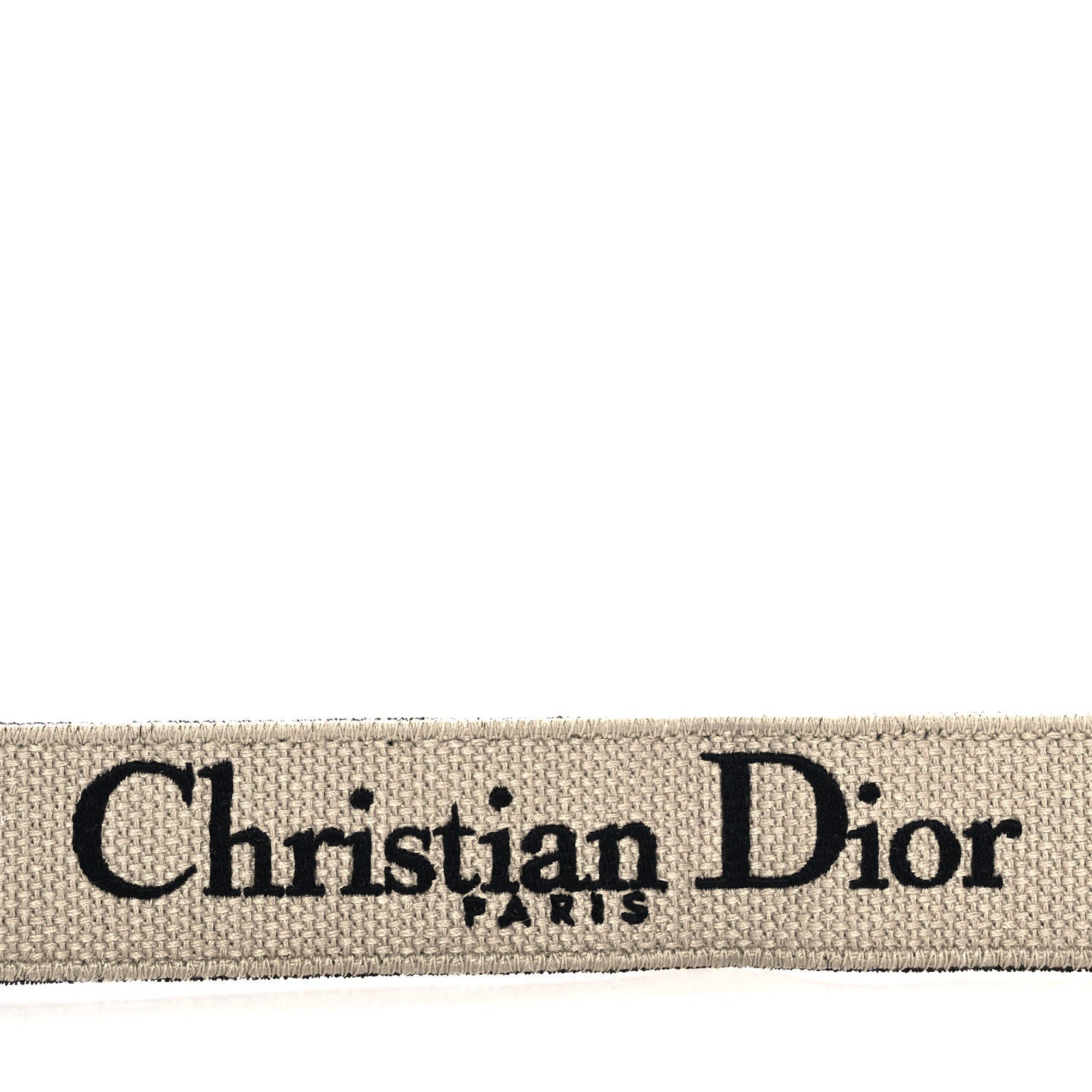 Christian Dior Canvas Embroidered Shoulder Strap Black 4 of 6
