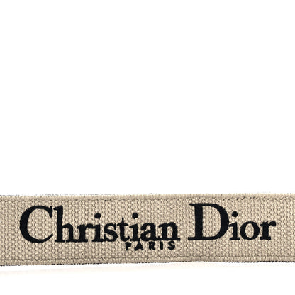 Christian Dior Canvas Embroidered Shoulder Strap Black 4 of 6