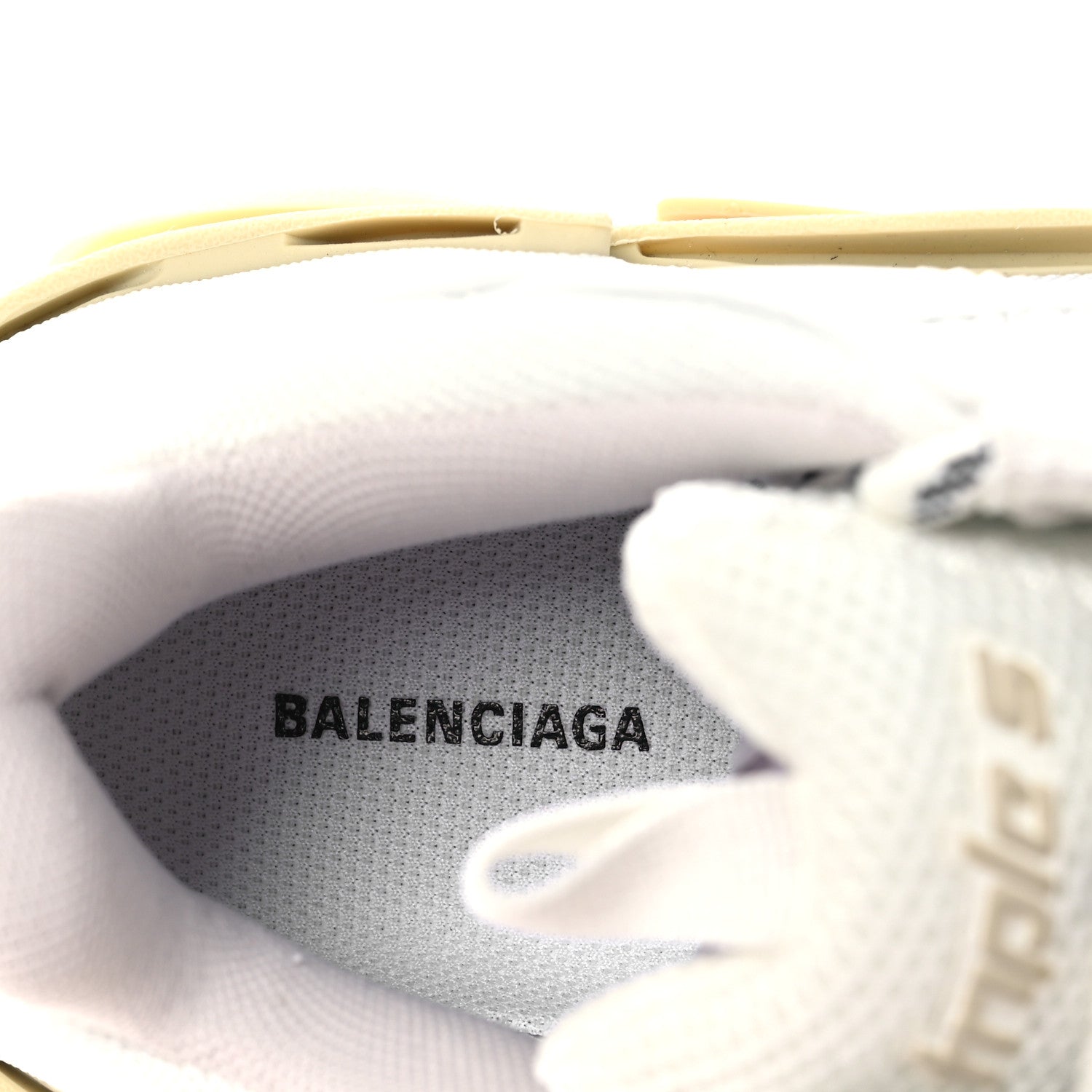 Balenciaga Fabric Mesh Womens Triple S Sneakers 36 White 9 of 10