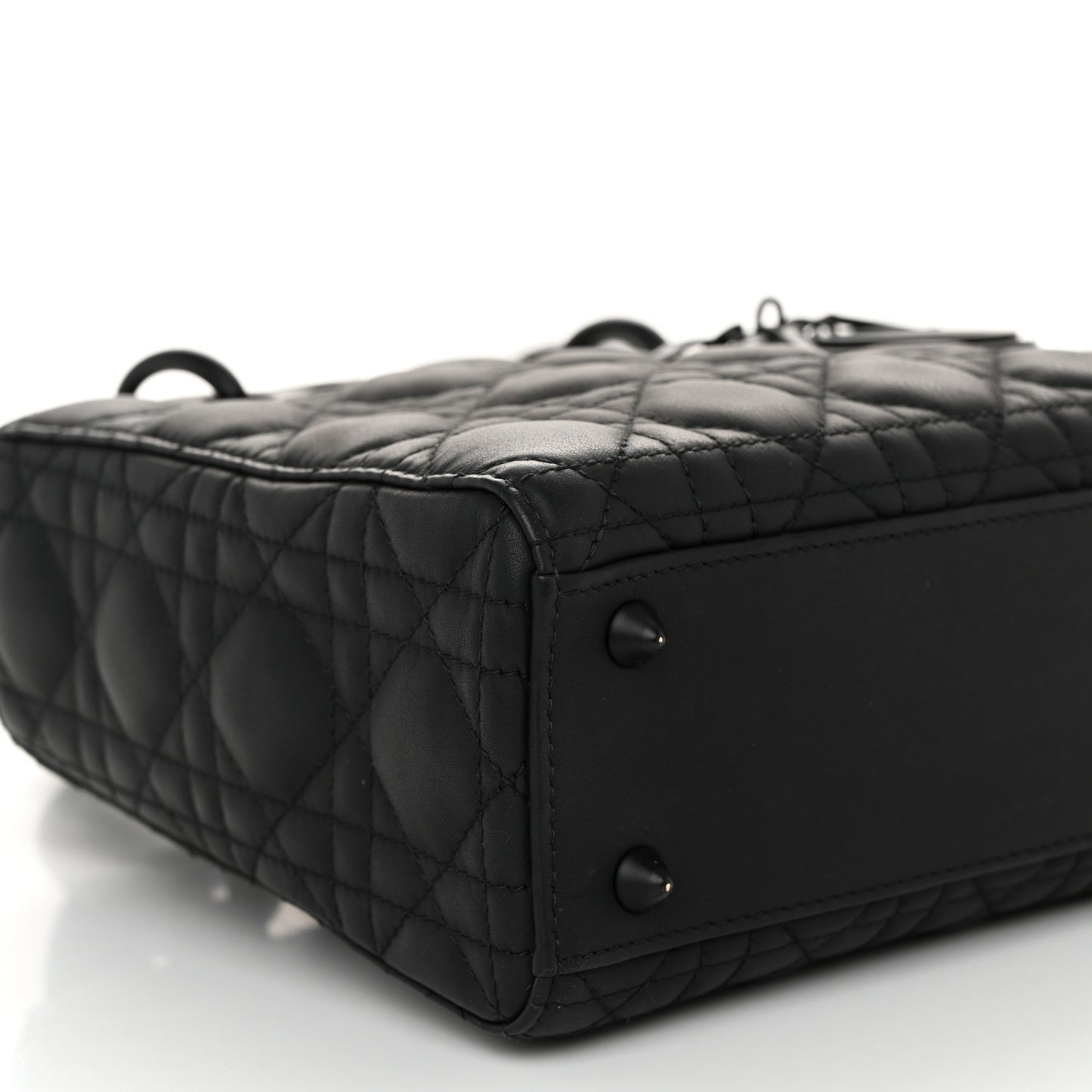 Ultra Matte Calfskin Cannage Small My ABCDior Lady Dior Black