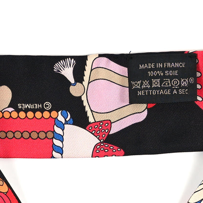 Hermes Silk La Patisserie Francaise Charms Twilly Charms Black White Bleu 3 of 3