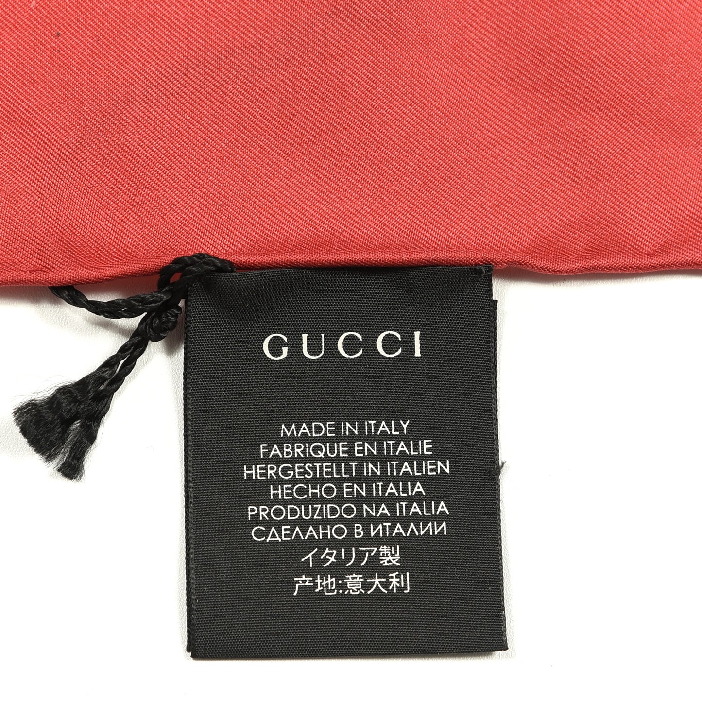 Silk Gucci Multiworld Square Scarf Black Multicolor