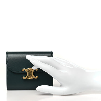 Celine Shiny Calfskin Small Triomphe Wallet Amazone 2 of 9