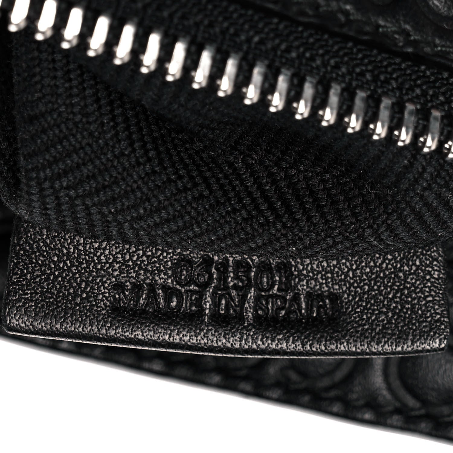 Loewe Calfskin Embossed Medium Repeat T Pouch Black 14 of 17