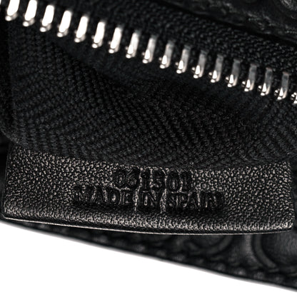Loewe Calfskin Embossed Medium Repeat T Pouch Black 14 of 17