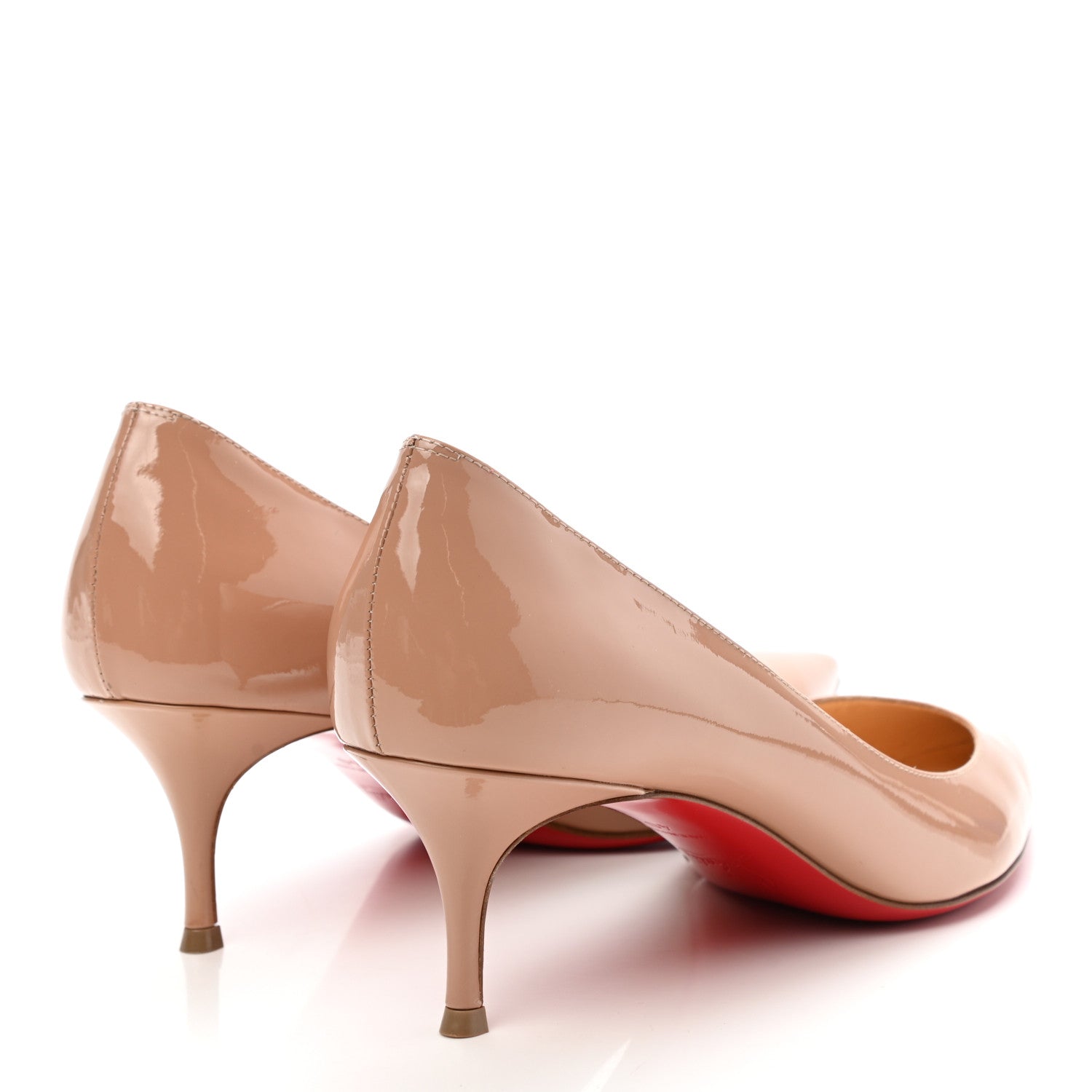 Christian Louboutin Patent Pigalle Follies 55 Pumps 40 Nude 4 of 8
