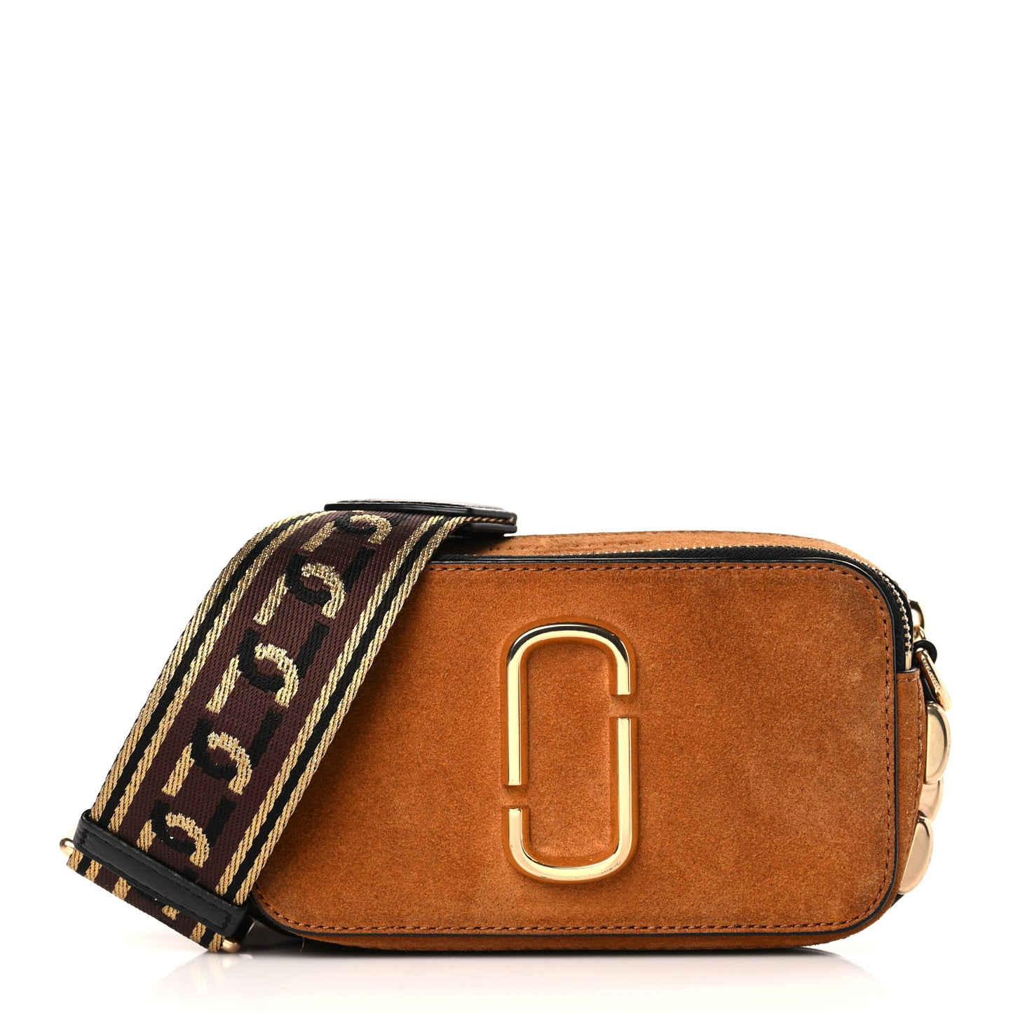 Suede Small Snapshot Camera Bag Mustard