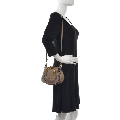 Chloe Calfskin Suede Small Nile Bracelet Bag Motty Grey 2 of 7