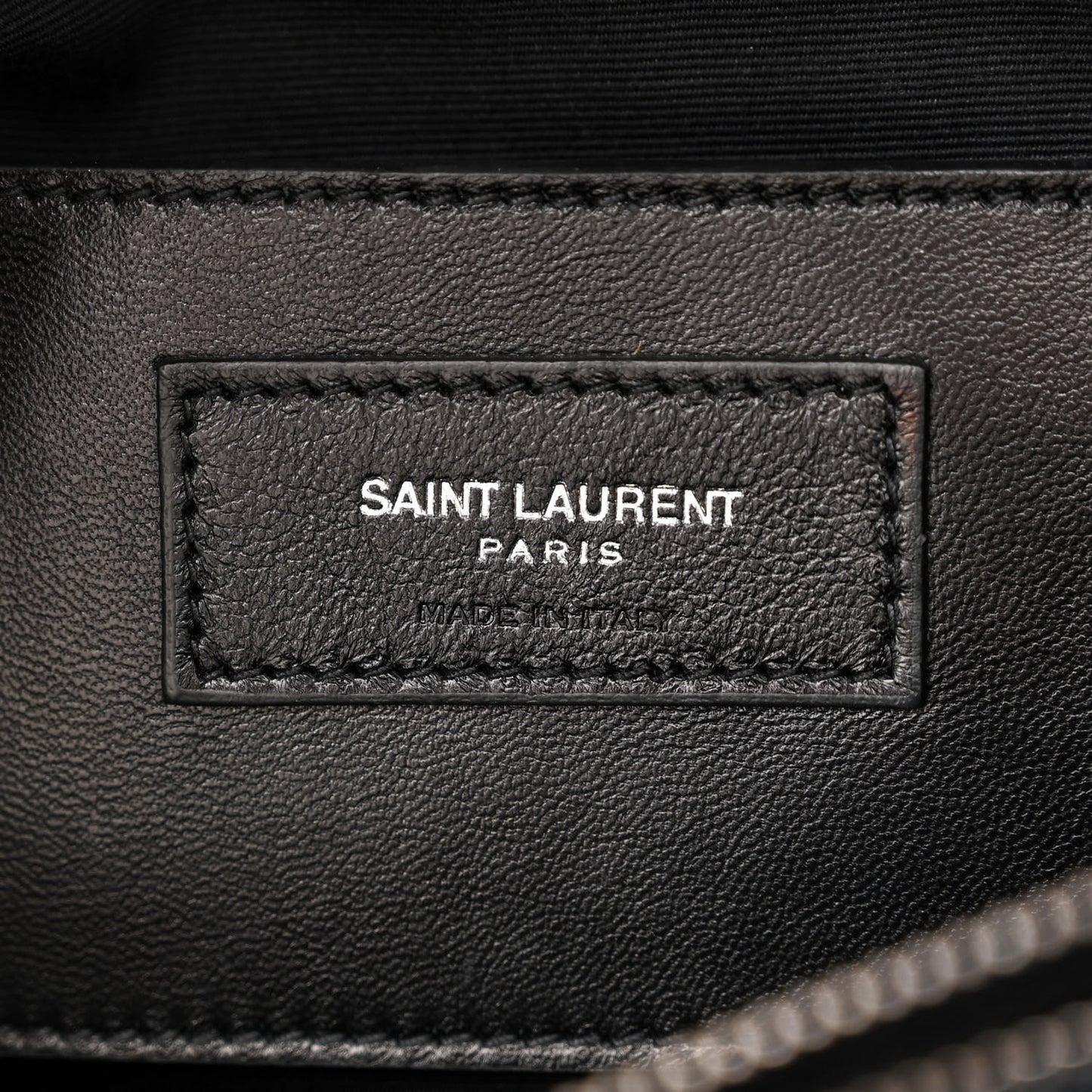 SAINT LAURENT Calfskin Mixed Matelasse Triquilt Large Monogram Envelope Satchel Deep Marine
