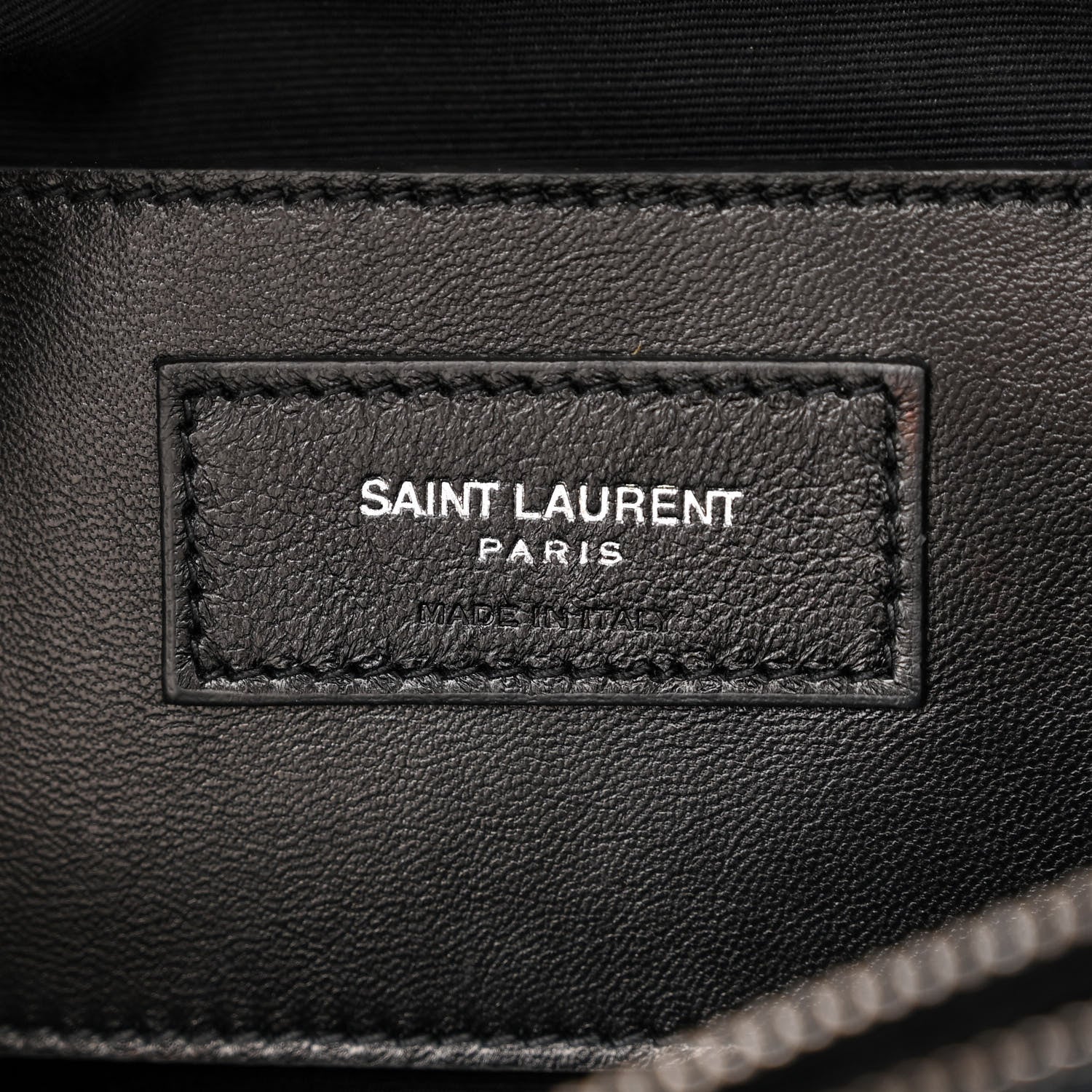 Saint Laurent SAINT LAURENT Calfskin Mixed Matelasse Triquilt Large Monogram Envelope Satchel Deep Marine 6 of 19