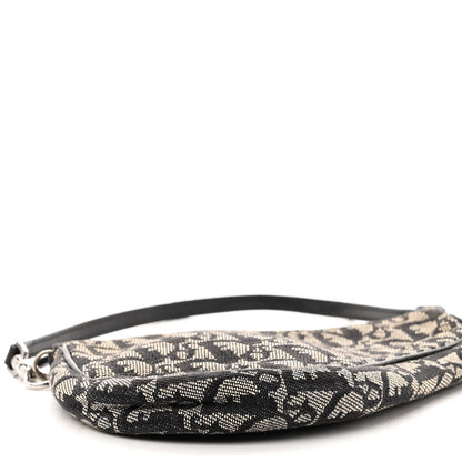 Christian Dior Monogram Mini Saddle Pochette Navy 8 of 12