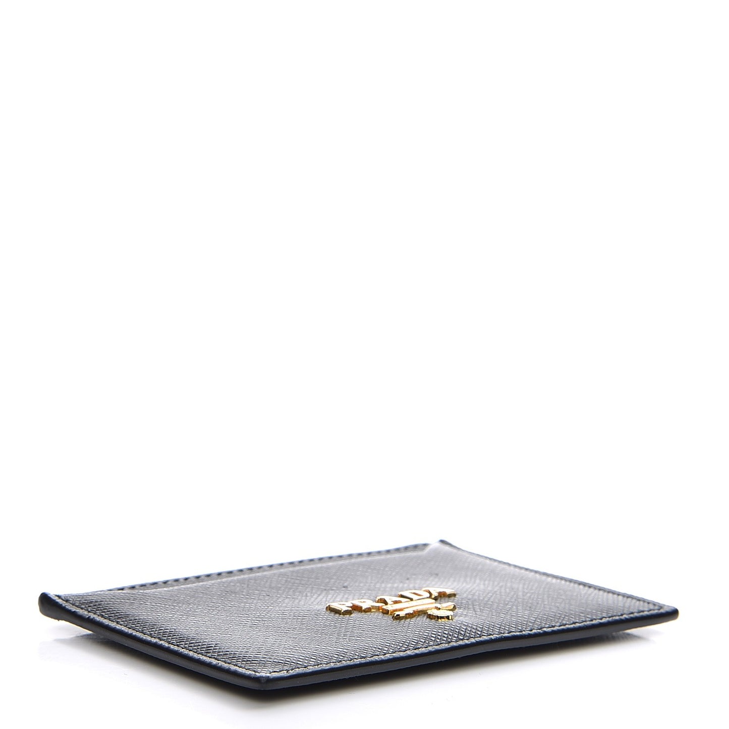 Saffiano Metal Card Case Black