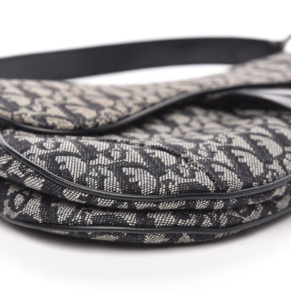Christian Dior Monogram Saddle Bag Black 8 of 12
